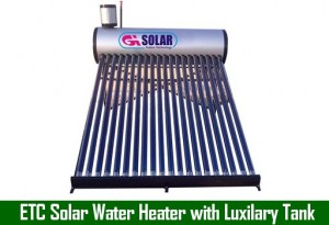 ETC Solar Water Heater with Luxilary Tank