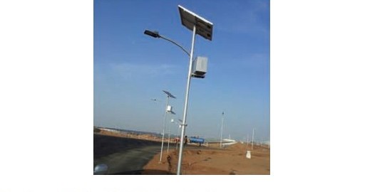 OUT DOOR SOLAR LED STREET LIGHT with Pole and Battery and PV Module SET